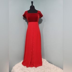 Beautiful Red Faviana Prom Formal Dress, Size 7/8